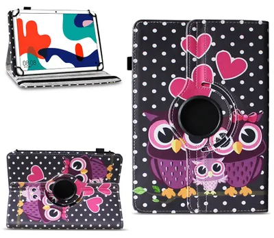 Produktbild von Tablet Tasche für Tabwee Tablet T90 / W90 Hülle Schutzhülle Schutz Drehbar CaseFarben:Motiv 4