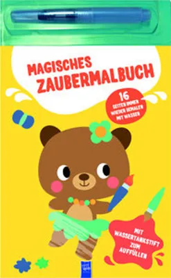 Produktbild von Magisches Zaubermalbuch - Gelb (Bär)