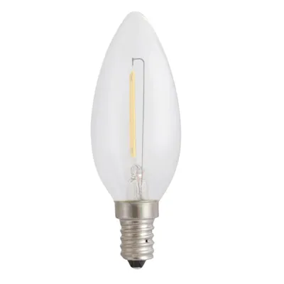 Produktbild von 4000K Neutralweiß, 1 Stück LED Filament Lampe Kerze C35 1W E14 Retro Leuchtmittel