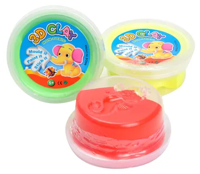 Image de 12 x pâte à modeler gonflable Flummimasse en boîte, en 10-12 couleurs