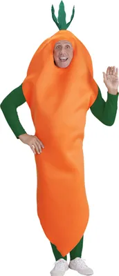 Produktbild von Gemüsekostüm für Erwachsene Karotte orange