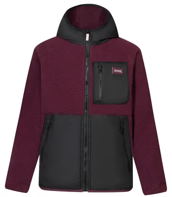 Image de Veste hybride "Munro" pour enfants, modèle RG13561 (taille 116), couleur figue/noir