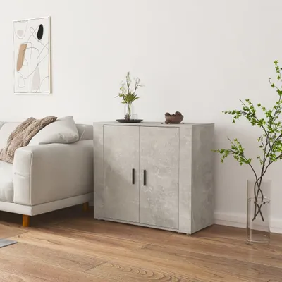 Produktbild von Möbel Sideboard Betongrau 80x33x70 cm Holzwerkstoff - Kommoden 816564