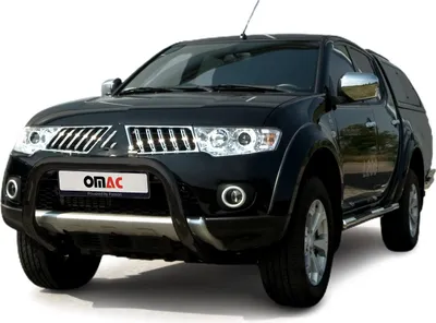Immagine prodotto di Barra di protezione paraurti anteriore per Mitsubishi L200 2006-2009 con ABE acciaio nero