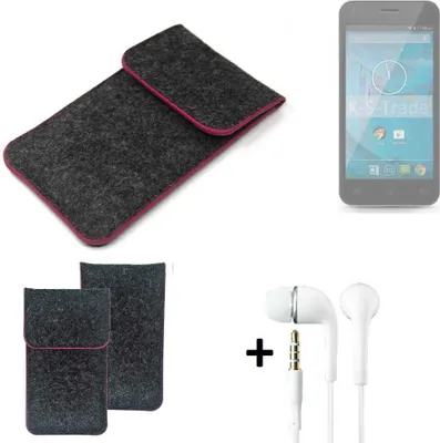 Produktbild von K-S-Trade Handy Hülle Schutz Hülle kompatibel mit Qilive Q.4868 Schutzhülle Handyhülle Filztasche Pouch Tasche Case Sleeve Filzhülle dunkelgrau