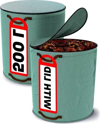 Produktbild von Große Opvouwbare Müllsäcke mit Reißverschluss 500L - XXL Größe - Stabile Handgriffe - Herstellbar - Polypropylen - Stabile .