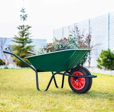 Produktbild von 14 Zoll Schubkarrenrad 3.50-8 Pannensicheres Vollgummirad für Gartenwagen und Anhänger