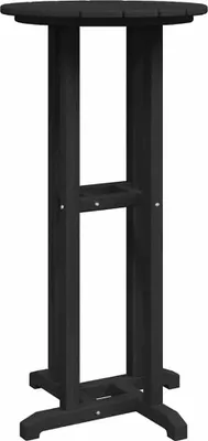 Produktbild von vidaXL Bartisch Schwarz 55 x 55 x 107 cm Polyethylen