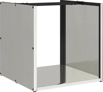 Immagine prodotto di vidaXL Porta legna 40x40x40 cm in acciaio inox
