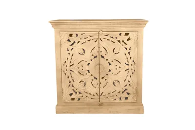 Produktbild von SIT Möbel 6-tlg. Dielen-Set | Mango-Holz natur | 1 Kommode, 1 Schuhschrank, 2 Garderobenpaneele, 1 Spiegel, 1 Kleiderschrank | B 90 x T 45 x H 185 cm | 18001-24 | Serie LAKADEE