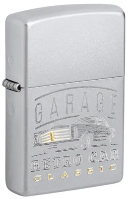 Produktbild von Zippo Feuerzeug Retro Garage 60007824 Benzin Chrome
