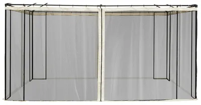 Productafbeelding van Tuinzakkoepel, zijwanden, insectenbescherming, eenvoudige installatie, zwart
