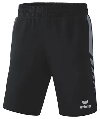 Produktbild von Erima Six Wings Worker Shorts Schwarz/Schiefergrau Junior - 140