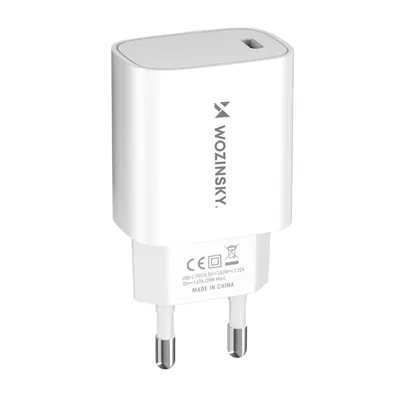Zdjęcie produktu dla Ładowarka sieciowa Wozinsky WGWCCW 20W USB-C - biała
