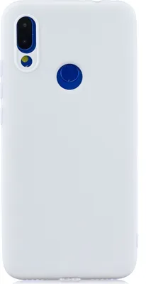 Produktbild von Für Redmi 7 Lovely Candy Color Matte TPU Anti-Scratch rutschfeste Schutzhülle Rückentasche weiß