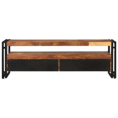 Image de vidaXL Armoire TV 120x30x40 cm en bois massif d'acacia