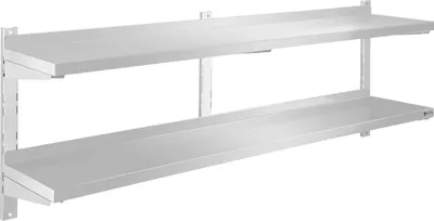 Obrázok produktu pre Nástenná polica Royal Catering - 2 police - 160 cm