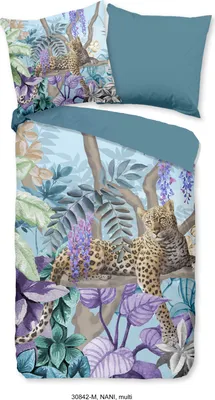 Produktbild von Duvet cover Pure 135x200 + 1* 80x80 cm - jungle print with leopard