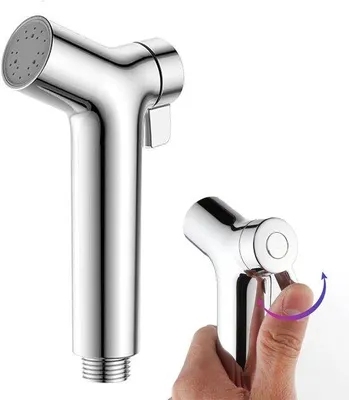 Productafbeelding van Famanu Handheld bidetdouchekop met verstelbare sproeikop - voor huisdieren en toiletgebruik
