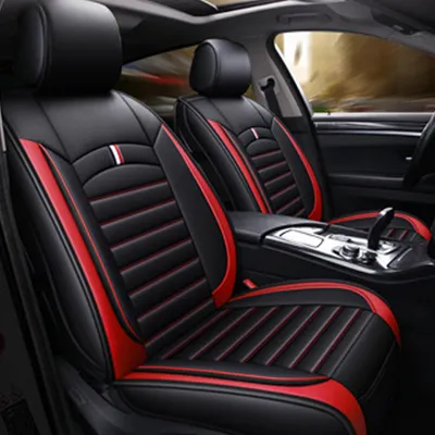 Produktbild von Universal Auto Vordere Sitzbezug Auto Stuhl Kissen Pad Matte Schutz Polyurethanred