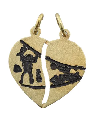 Produktbild von MIAMAR 0600492 Damen Anhänger Partneranhänger 14 Karat (585) Gelbgold
