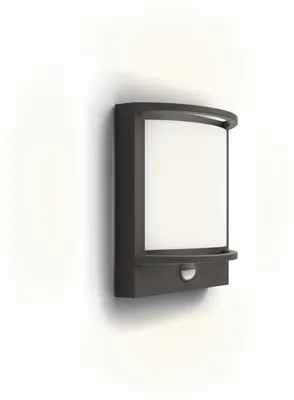 Immagine prodotto di Apparecchio a parete per facciate esterne con sensore di movimento LED SAMONDRA 3,8W 2700K 800lm IP44 antracite Philips