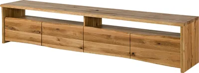 Image de MASSIVMOEBEL24 | Meuble TV en bois de Chêne sauvage 240x45x50 naturel huilé PURE OAK #119