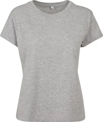 Produktbild von Build Your Brand BY052 | Damen Box Tee - Farbe: Heather Grey - Größe: XS