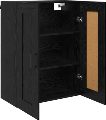 Produktbild von “2026 Modern“ Wandschrank Schwarz Eichen-Optik 69,5 x 34 x 90cm - Designermöbel 819181 - Kommoden