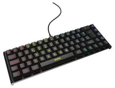 Zdjęcie produktu dla Klawiatura do gier - 69 klawiszy - Podświetlenie RGB - Odłączany kabel - Czarna