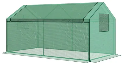 Immagine prodotto di Serra in plastica per piante da giardino | Colore: Verde | Dimensioni: 92x180x92 cm