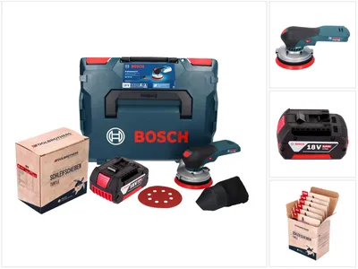 Immagine prodotto di Bosch GEX 18V-125 Professional Levigatrice escentrica a batteria 18 V 125 mm Brushless + 1x batteria 5,0 Ah + 1x set di levigatura Toolbrothers TURTLE + L-BOXX - senza caricabatterie