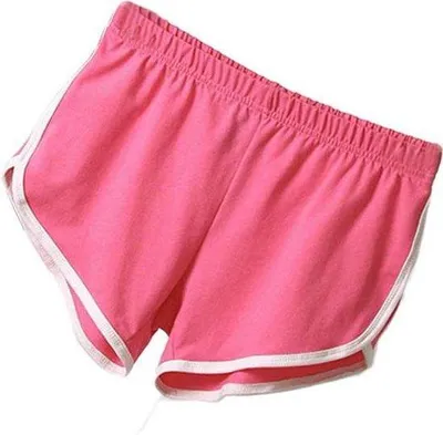 Produktbild von Stylische Damen Sporthose, Short, Lauf Fitnesshosen, Rosa - M