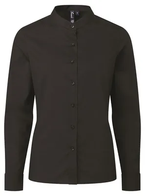 Image de Chemise Premier « Grandad » pour femmes LT2645 (S) (noir)