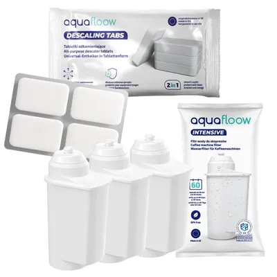 Obrázek produktu pro AquaFloow 3x vodní filtr pro kávovary Siemens + tablety na odstraňování vodního kamene