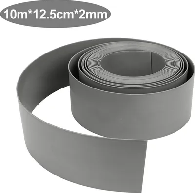 Produktbild von TolleTour Rasenband Rasenkante Beeteinfassung 10m Beetumrandung 12.5cm hoch stabile Mähkante Grau