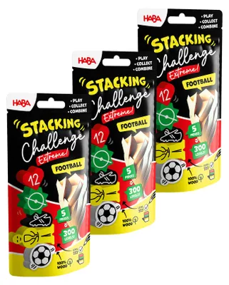 Produktbild von HABA Spiel Stacking Challenge Fussball Extrem 3-Pack