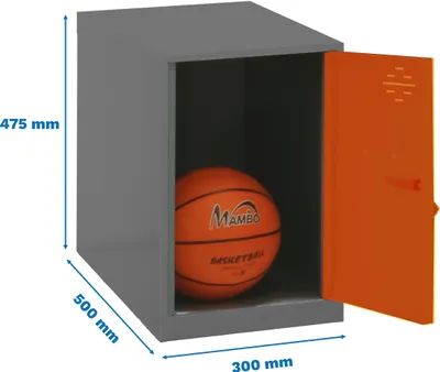 Immagine prodotto di Armadietto Simonrack SIMONLOCKER DISM antracite, arancione 8425437116537, 1 armadietto 30,0 x 50,0 x 47,5 cm