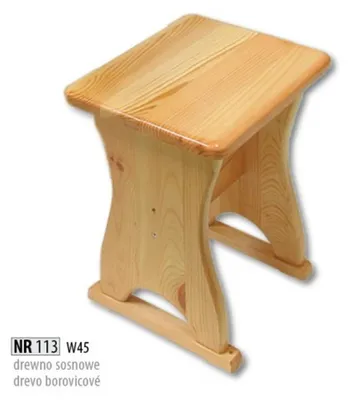 Produktbild von Hocker Holzhocker Schemel Holzschemel Massive Kiefer NEU Küchenstuhl Sitzbank