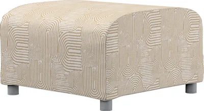 Produktbild von Dekoria Bezug für Klippan Hocker, beige-ecru, Husse, Klippan Hocker