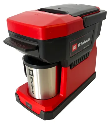 Obrázok produktu pre Einhell TE-CF 18 Li-Solo, Kávovar, 0,24 L, kávový sáčok, Čierna, Červená