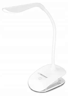 Produktbild von LED Schreibtischlampe mit Klemme, USB, Weiß, 3 Helligkeitsstufen