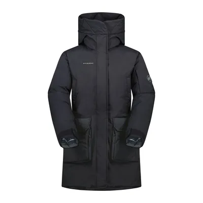 Schwarze Thermojacke mit Kapuze für Frauen von Mammut; Modell Floeberg HS.