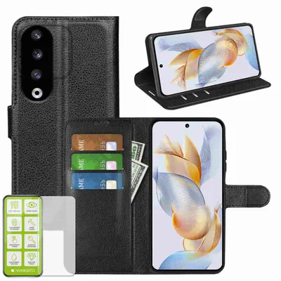 Immagine prodotto di Per Samsung Galaxy S23 FE Custodia per cellulare Custodia in  nera + vetro temperato H9