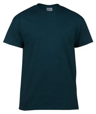 Image de Gildan - T-shirt en coton épais, unie, manches courtes, modèle FK3047 (Taille M), couleur bleu nuit