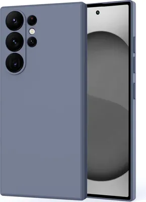Immagine prodotto di Custodia per Samsung Galaxy S25 Ultra Soft Liquid Silicone, Custodia in gomma antiurto Grigio