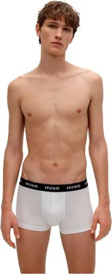 Produktbild von HUGO trunks (3-pack), heren boxers kort, wit
