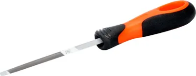 Zdjęcie produktu dla Dwuczęściowy pilnik Bahco Ergo™ z dwukomponentową rękojeścią z nacięciami Interfine 175 Mm, jeden rozmiar