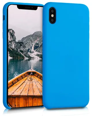 Immagine prodotto di Custodia per cellulare kwmobile per Apple iPhone XS Max - Custodia in silicone - Ricarica wireless - Custodia protettiva in blu brillante