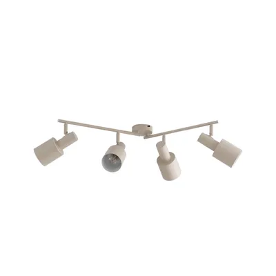 Produktbild von Lindby Deckenstrahler Ovelia, beige, 80 cm, 4-flammig, E27